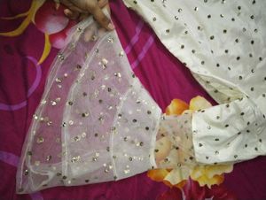 White Kurti Sharara Set