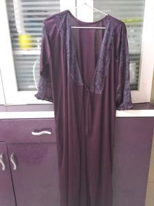 Beautiful Two Pieces Wine Colour Maxi