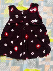 Set Of 2 Hand Made Frocks With Caps