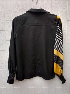 New with tag Pinterest Chic Two-Tone Polka Dot Blo