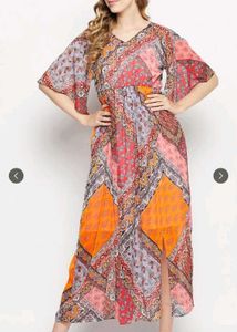 Bohemian Print Maxi Dress