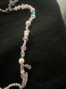Cute Beaded Bow Necklace