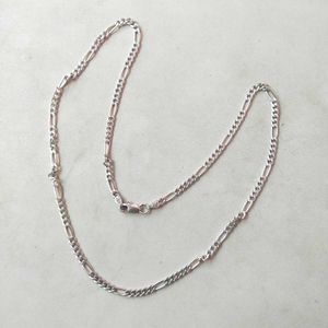 Slightly Used Pure Silver Traditional Figaro Chain