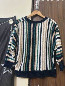 Striped Knit Sweater