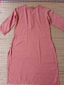 AVAASA PEACH KURTHI TOP | Size - S 87cm - ₹99 Only