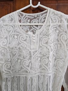 SALE Pure Chikan Kurta-anarkali.