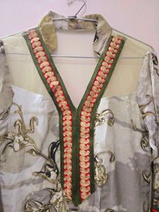 Chiffon And Net Kurti