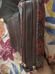 Floral Print Barrel Bag