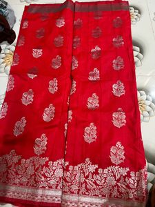 New Chilli Red Colour Saree😍🔥