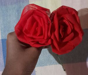 Pack Of 40 Artificial Handmade Flowers [Red Roses]