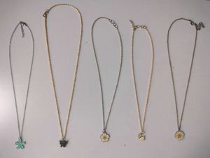 Necklace Set - 5 Charm Pendants