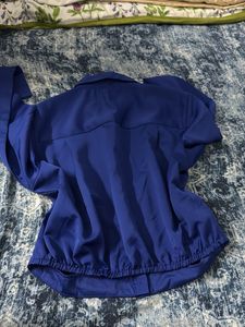 Blue Crop Top new