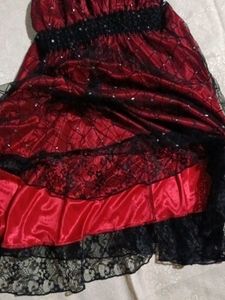 Red &amp; Black Party Dress