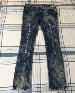 Distressed Bootcut Jeans