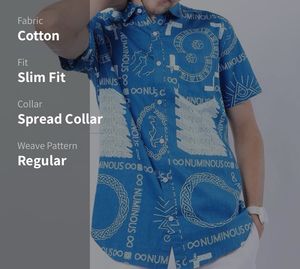 Men/women Blue Slim Fit Shirt