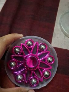Pink Flower Fidget Spinner