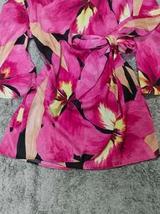 Floral Wrap Top