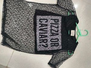 Stylish Net Upper With Attractive Crop Top