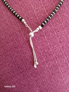 92.5 Pure Silver Onyx Beads Evil Eye Anklet ❤️