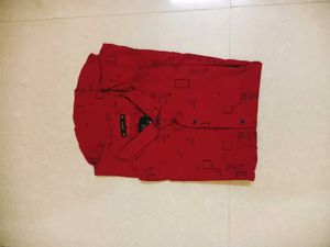 Patterned Button-Down Shirt Size 40