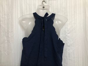 Shein Blue Mini Sleeveless Dress