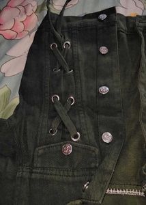 Vintage Corduroy Lace-Up Jacket