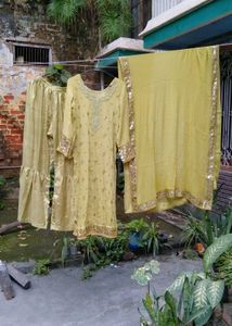 Green Sharara Suit 🦜🌻