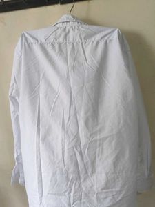 Classic White Long Sleeve Button-Up Shirt