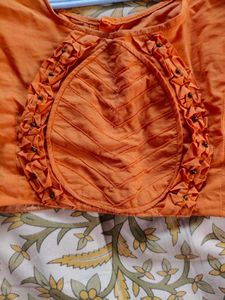 Orange Blouse - Women's Ethnic Top