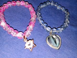 Beaded Charm Bracelets - Set of 2