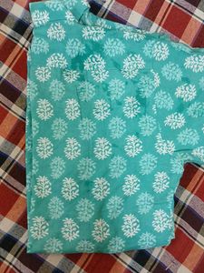 Teal Floral Button-Down Shirt