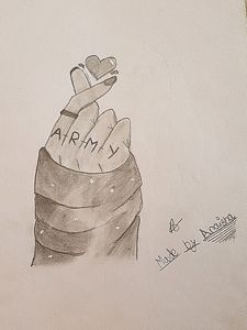 BTS ARMY HAND DRAWING