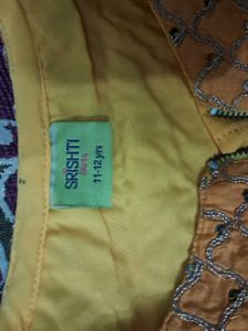 Yellow-Orange Kurti For Kids