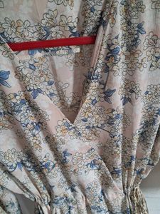 Floral Print Wrap Dress