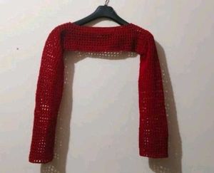 Crochet Red Shrug