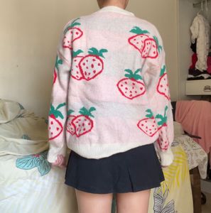 Strawberry Print Sweater