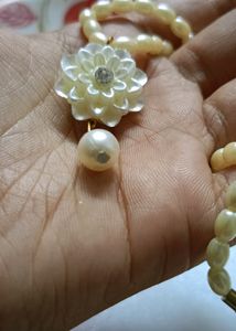 Handmade Pearl Necklace With Cute Pendant..♥️