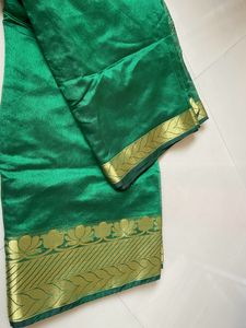 Green Cotton Saree