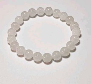 Blue Crackle Bead Bracelet