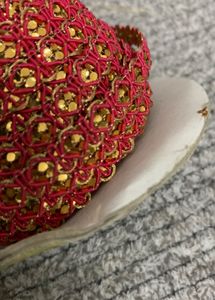 50% Clearance Sale Pink Thin Lace Border