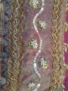 Embroidered saree