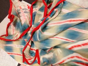 Red &amp; Blue Tie-Dye Dress