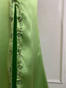 Lime Green Embellished Gown