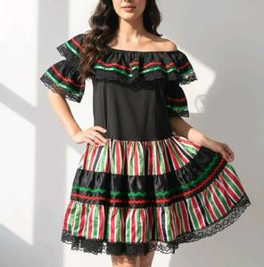 Off-Shoulder Ruffle Dress