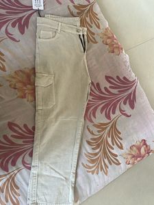 Cargo Jeans Beige Colour