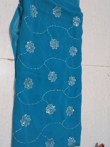 Sequin Saree 💙