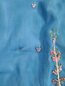 Beautiful Contrast Patiala Suit In S 36 Bust SIze