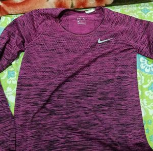 Nike Purple Long Sleeve Top