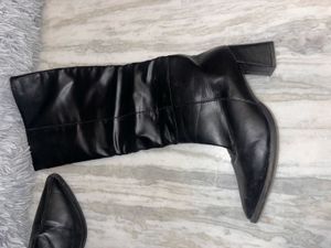 premium leather knee high boots