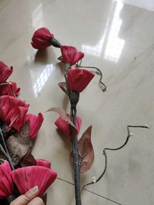 Artificial Red Flower Stems